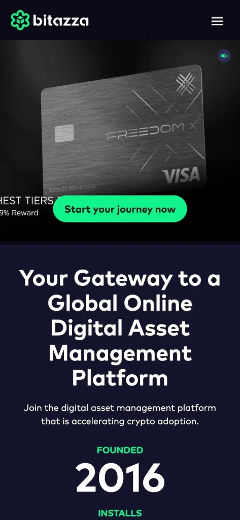 bitazza_thailand_mobile_screenshot screenshot of Bitazza Thailand crypto exchange homepage